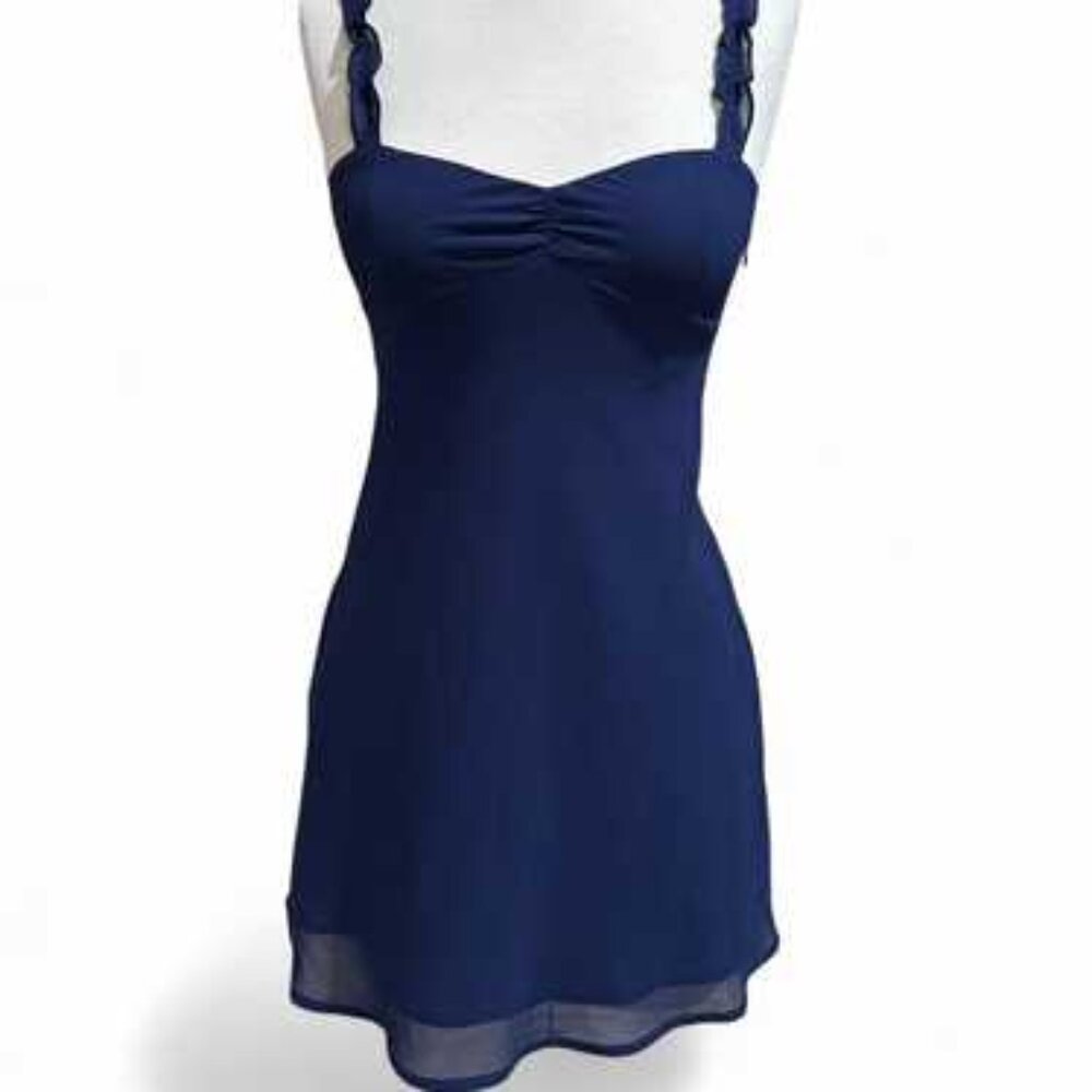 NEW urban outfitters Johnson ruffle mini slip dress
